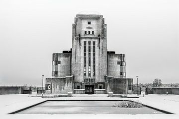 Radio Kootwijk in de sneeuw