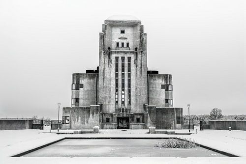 Radio Kootwijk in de sneeuw