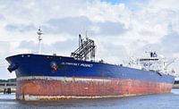 Large sea tanker in Rotterdam by Piet Kooistra thumbnail