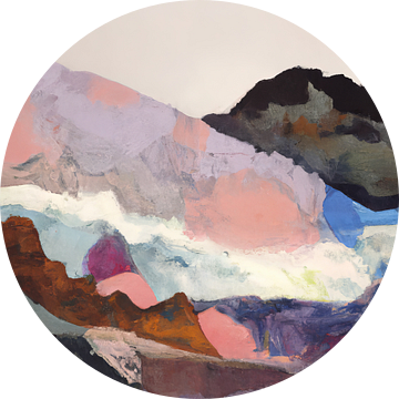 Abstract landschap in kleur van Studio Allee