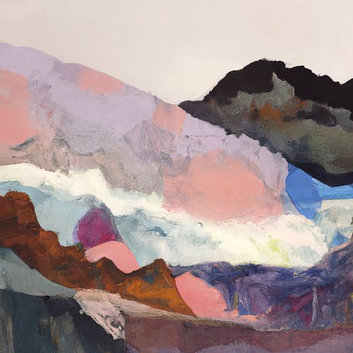 Abstrakte Landschaft in Farbe