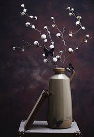 Bloemen met vaas stilleven van Mei Bakker