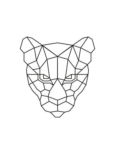 Tijger Geometrische Print