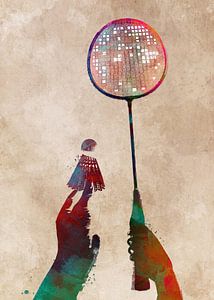 Badminton Sport Kunst #Badminton