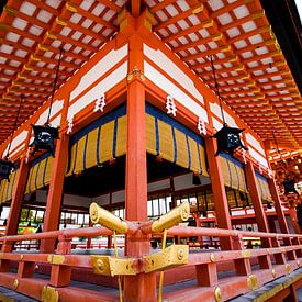 Tempel in Kyoto - Japan. van M. Beun