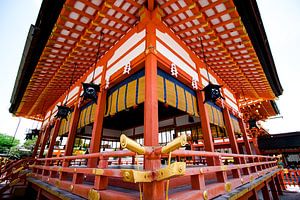 Tempel in Kyoto - Japan. van M. Beun