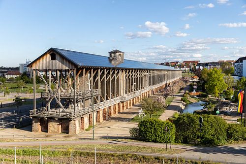 Gradierbau (zoutziederij) in het kuurpark van Bad Dürkheim