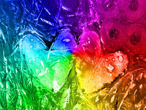 Herzen Nr. 2 - Regenbogen