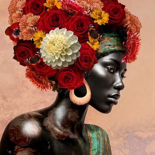 Women's portrait Royal Grace by Fine Art Flower - Artist Sander van Laar