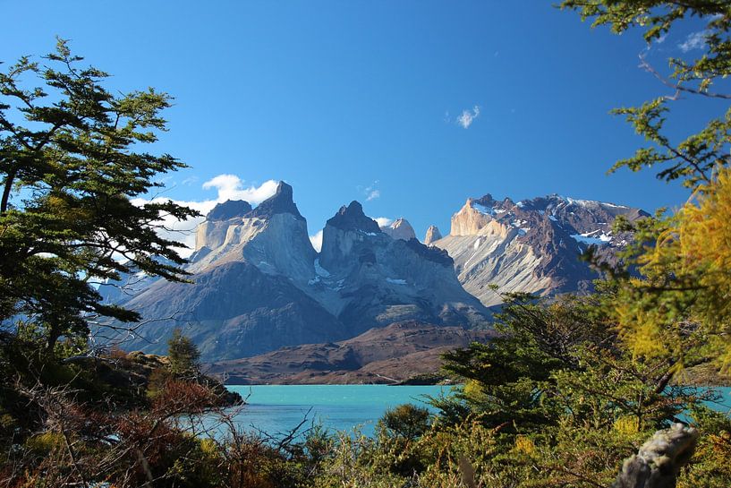 Blick durch den Torres del Paine Nationalpark in Patagonien, Chile von A. Hendriks