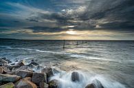 zonsondergang boven het IJsselmeer van Michel Knikker thumbnail