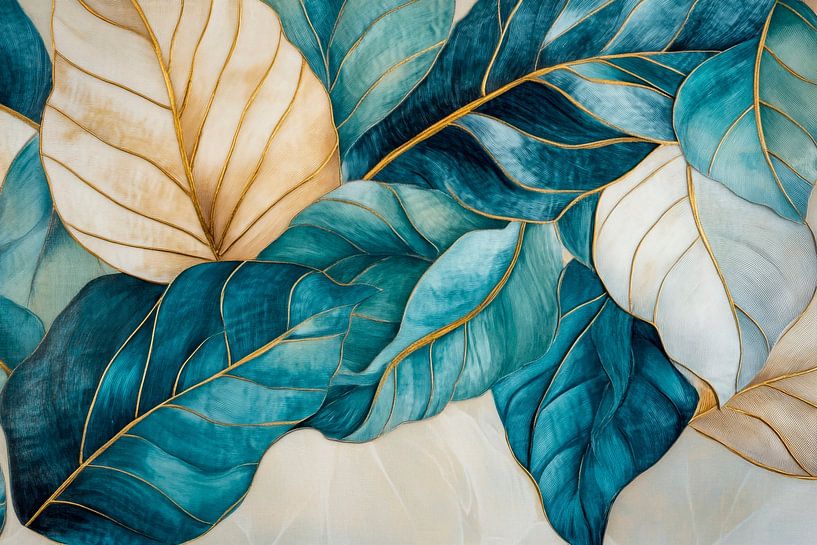 Blattwerk Abstrakt von Poster Art Shop