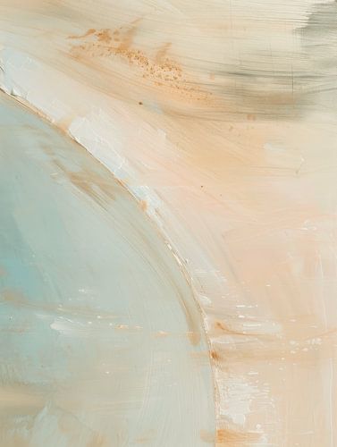 Minimalismus, moderne Abstraktion in Pastellfarben von Japandi Art Studio