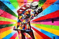 Street art in Meatpackers District, New York City.