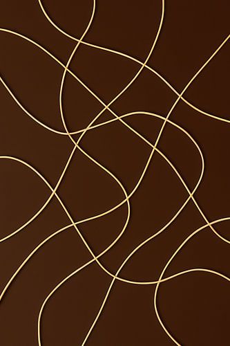 Modern Verspielte Linien in modernem Relief in kaffeebraun