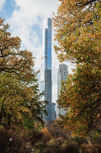 Herbst in New York: Natur und Hochhäuser im Einklang