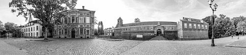 Panorama Kasteelplein Breda Zwart/Wit