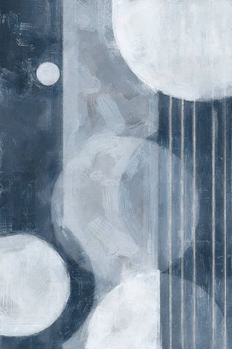 Stummes Licht | Blau von Kanzo