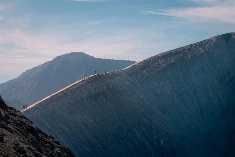 On the edge of Gunung Bromo volcano by Marjolein Fortuin