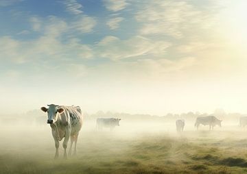 Nederlands landschap van Blikvanger Schilderijen