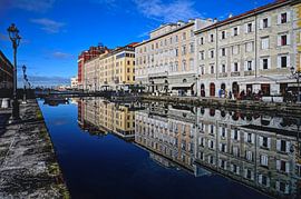 Spiegelung am Canal Grande, Triest