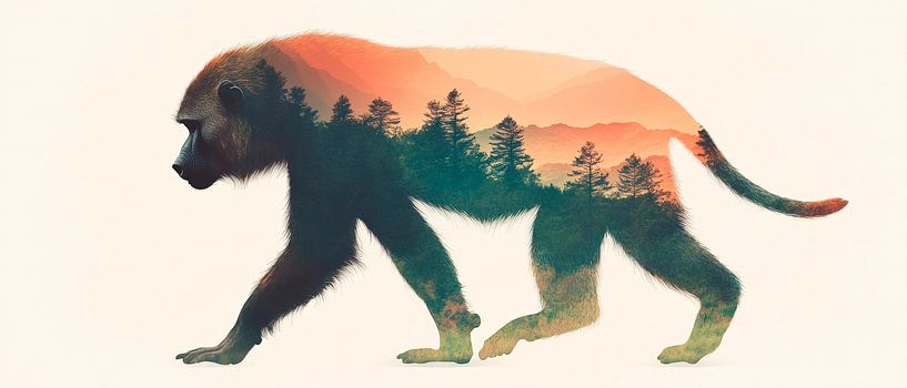 Animal landscape journey by Poster Art Shop