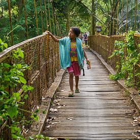Girl on the bridge by Martijn Stoppels
