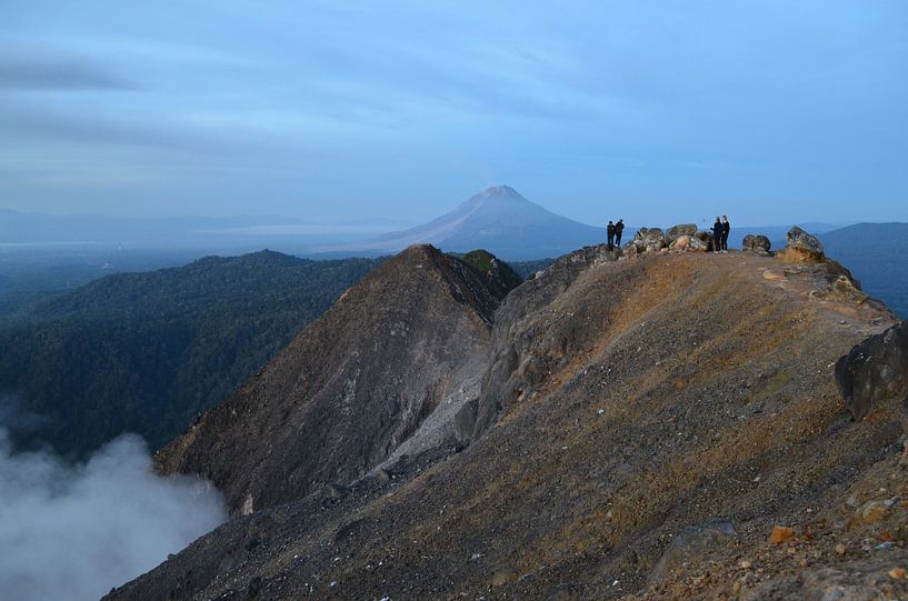 On top of a volcano by Laura