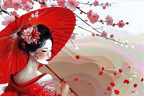 schilderachtig japanse Geisha