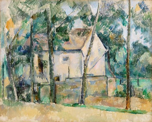 Huis en bomen, Paul Cézanne (ca. 1888–1890)