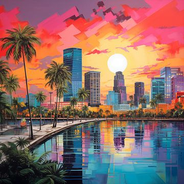 Miami stad van TheXclusive Art