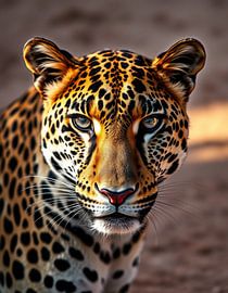 Intense Gaze of a Leopard by NA!NI