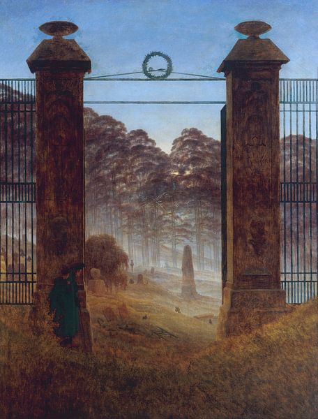 The graveyard, Caspar David Friedrich - 1825 by Het Archief