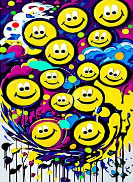 The Smiley Storm by DJF by Dean Jayson Freeman Art | Level Up your Home