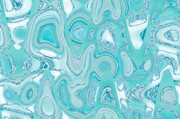 Abstract turquoise by Diana Mets