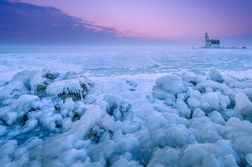 Marken in de winter