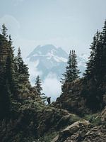 Wanderer in den Schweizer Alpen