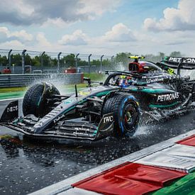 Kimi Antonelli - Vollgas im Regen von DeVerviersBelgium