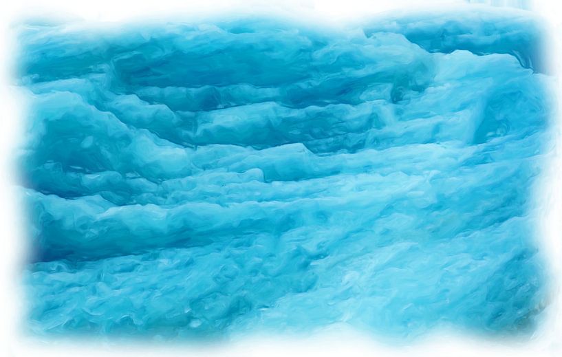Blauer Gletscher von Maurice Dawson