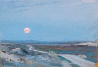 Landschaft von Stenbjerg mit Mond, Peder Severin Krøyer