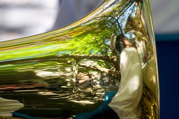 Tuba mit Reflexion
