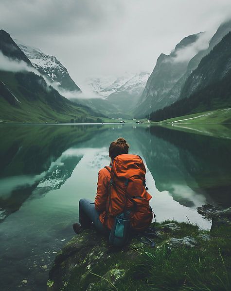 Mystische Stimmung am Bergsee von fernlichtsicht