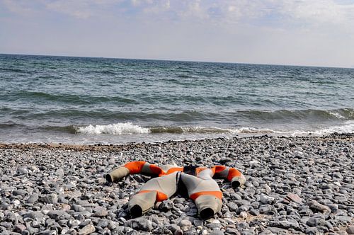 Combinaison de plongée sur la plage de Vitt sur l'île de Rügen