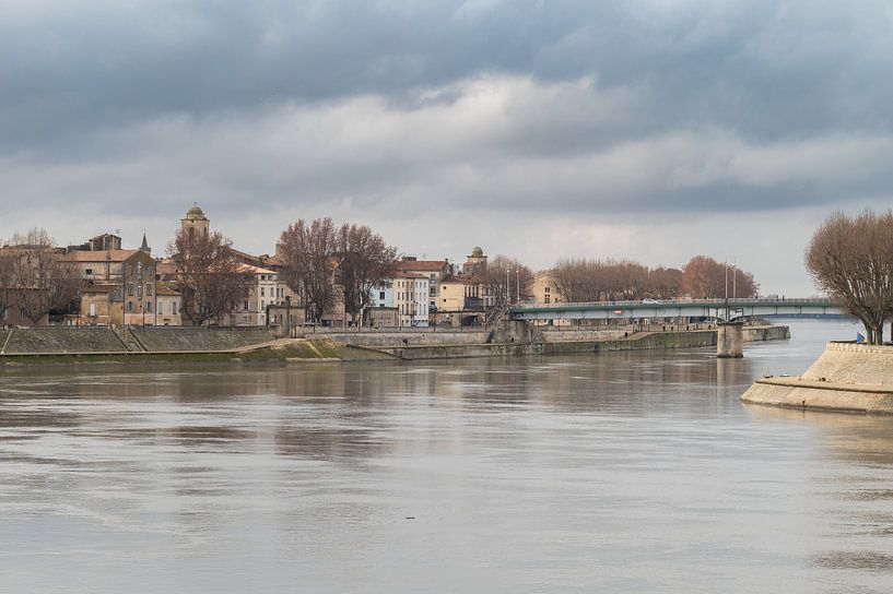 Idyllic landscape along the Rhone by Werner Lerooy