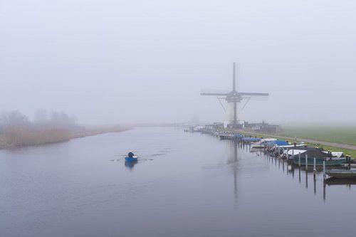 Roeier in de mist