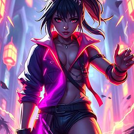 Karminrot Cyber von Bovi Okta