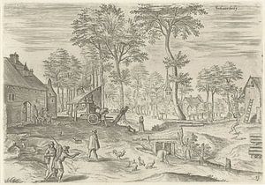 Hans Collaert (I), Blick auf Schaerbeek