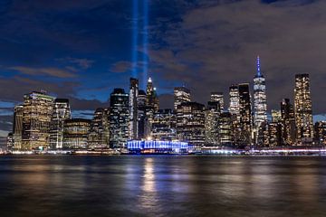 Ligne d'horizon de la ville de New York - 9/11 Memorial Day sur Franca Gielen