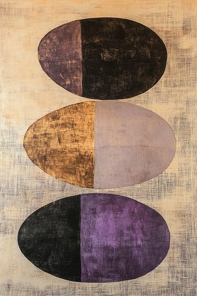 Ovale Kunst von Zen und Mehr