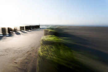 Impressionism in photography: Pile heads near Domburg